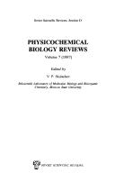 Cover of: Physicochemical Biology Reviews (Soviet Scientific Reviews, Section D)