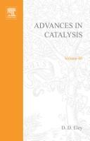 Cover of: Advances in catalysis.