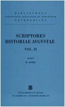 Cover of: Scriptores Historiae Augustae, vol. II, VI (Bibliotheca scriptorum Graecorum et Romanorum Teubneriana) by 
