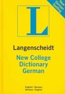 Cover of: New College Dictionary German: English-German/German-English (Langenscheidt Standard Dictionaries)