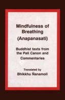Cover of: Mindfulness of Breathing by Bhikkhu Nanamoli