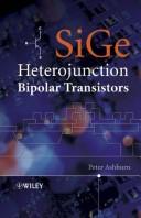 Cover of: Sige Heterojunction Bipolar Transistors