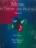 Cover of: Music in Theory & Practice by 