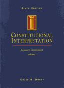 Cover of: Constitutional interpretation by Craig R. Ducat