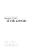 Cover of: oído absoluto