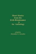 Cover of: Short Stories from the Irish Renaissance by Alexander G. Gonzalez