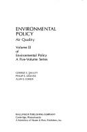 Cover of: Environmental Policy: Air Quality (Environmental Policy)
