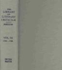 Library of Literary Criticism of English and American Authors by Charles Wells Moulton