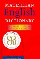 Cover of: Macmillan English dictionary for advanced learners of American English.