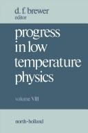 Cover of: Progress in Low Temperature Physics by D. F. Brewer