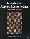 Cover of: Introduction to Applied Econometrics: A Time Series Approach