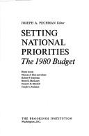 Cover of Setting National Priorities
