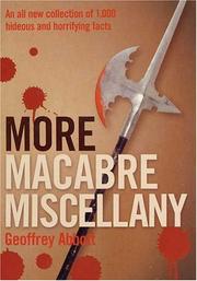 Cover of: More Macabre Miscellany by Geoffrey Abbott