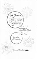 Cover of: With courage and common sense: memoirs from the Older Women's Legacy Circles