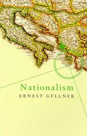 Nationalism by Ernest Gellner