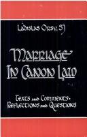 Marriage in Canon Law by Ladislas Orsy