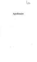 Cover of: Apollinaire.