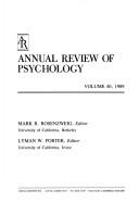 Cover of: Annual Review of Psychology by Mark R. Rosenzweig, Mark R. Rosenzweig