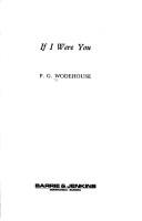 Cover of: If I were you