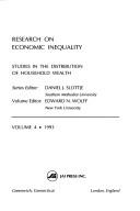 Cover of: Research on Economic Inequality (Research in Economic Inequality)
