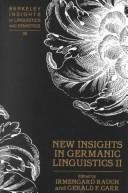 Cover of: New Insights in Germanic Linguistics II by 