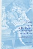 Cover of: Issues in the theory of language acquisition by Norbert Dittmar, Zvi Penner