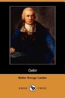 Gebir by Walter Savage Landor