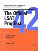 Cover of: The Official LSAT PrepTest 42 (Official LSAT PrepTest) | L.
