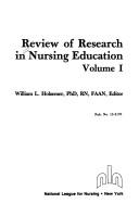 Cover of: Review of research in nursing education