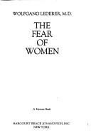 Cover of: Fear of Women (Harvest Book) by Wolfgang Lederer