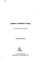 Western Translation Theory by Douglas Hill Robinson