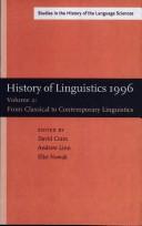 Cover of: History of linguistics 1996 by International Conference on the History of the Language Sciences, 7th, (ICHOLS VII), Oxford, 1996.