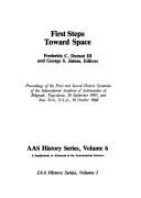 Cover of: First Steps Toward Space