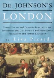 Cover of: Dr Johnson's London by Liza Picard, Liza Picard