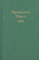 Cover of: Renaissance Papers 1999 (Renaissance Papers)