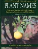 Cover of: CRC World Dictionary of Plant Names by 