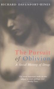 Cover of: The Pursuit of Oblivion by Richard Davenport-Hines