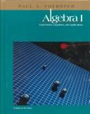 Cover of: Algebra I by Paul A. Foerster
