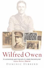 Cover of: Wilfred Owen by Dominic Hibberd