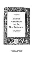 Cover of: Erasmus' Annotations on the New Testament (Erasmus Studies)