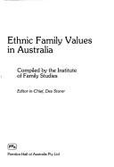 Cover of: Ethnic Family Values in Australia by Institute of Family Studies