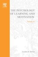 Cover of: Psychology of Learning and Motivation by Gordon H. Bower