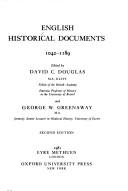 Cover of: English Historical Documents, 1042-1189