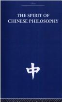 Cover of: SPIRIT OF CHINESE PHILOSO