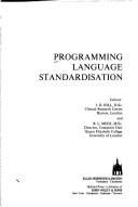 Cover of: Progamming Language Standardisation (The Ellis Horwood Series in Computers and Their Applications)