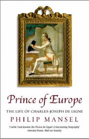 Cover of: Prince of Europe: The Life of Charles-Jospeh de Ligne 1735-1814