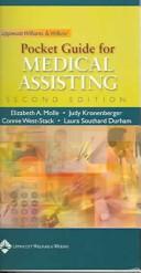 Cover of: Lippincott Williams & Wilkins' Pocket Guide for Medical Assisting by Elizabeth A Molle, Judy Kronenberger, Connie West-Stack, Laura Southard Durham