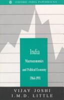 Cover of: India: Macroeconomics and Political Economy 1964-1991