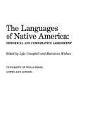 Cover of: The Languages of Native America: historical and comparative assessment