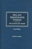 Cover of: Real and Demonstrative Evidence by Ronald J. Rychlak, Ronald J. Rychlak